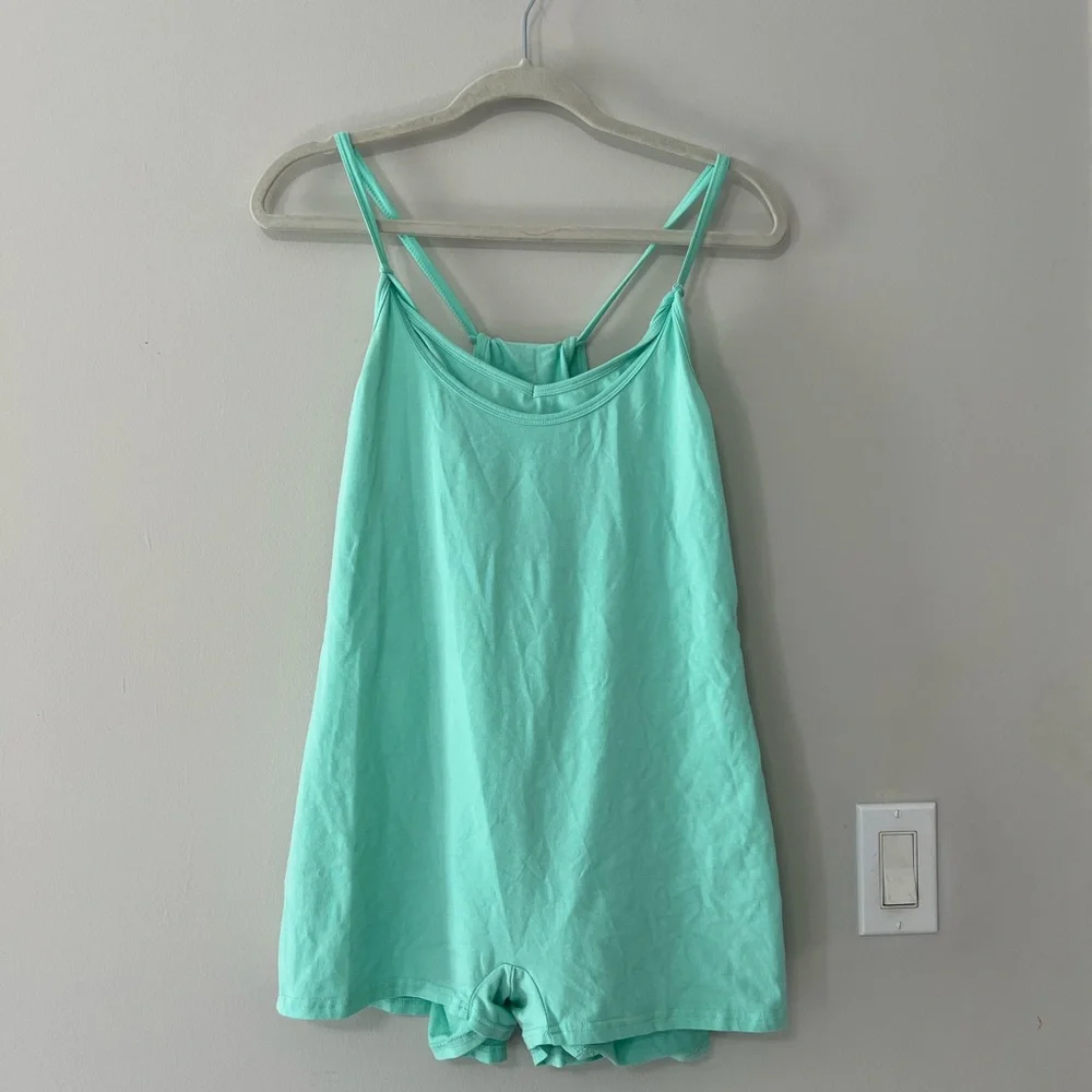 Mint Green Sleeveless Athletic Mini Dress - Picture 3 of 7